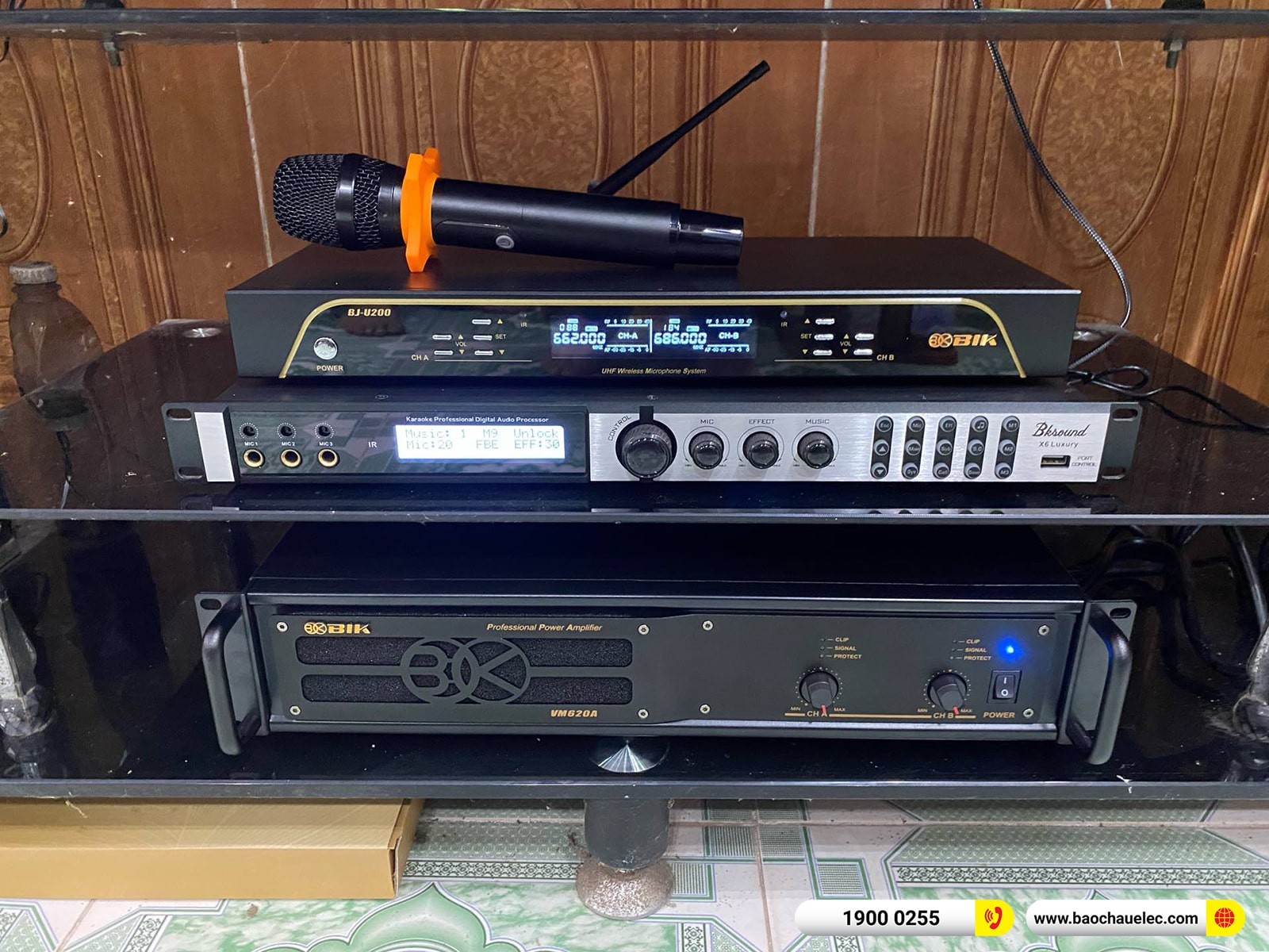Lắp đặt d&agrave;n karaoke Denon gần 30tr cho anh Long tại Nam Định