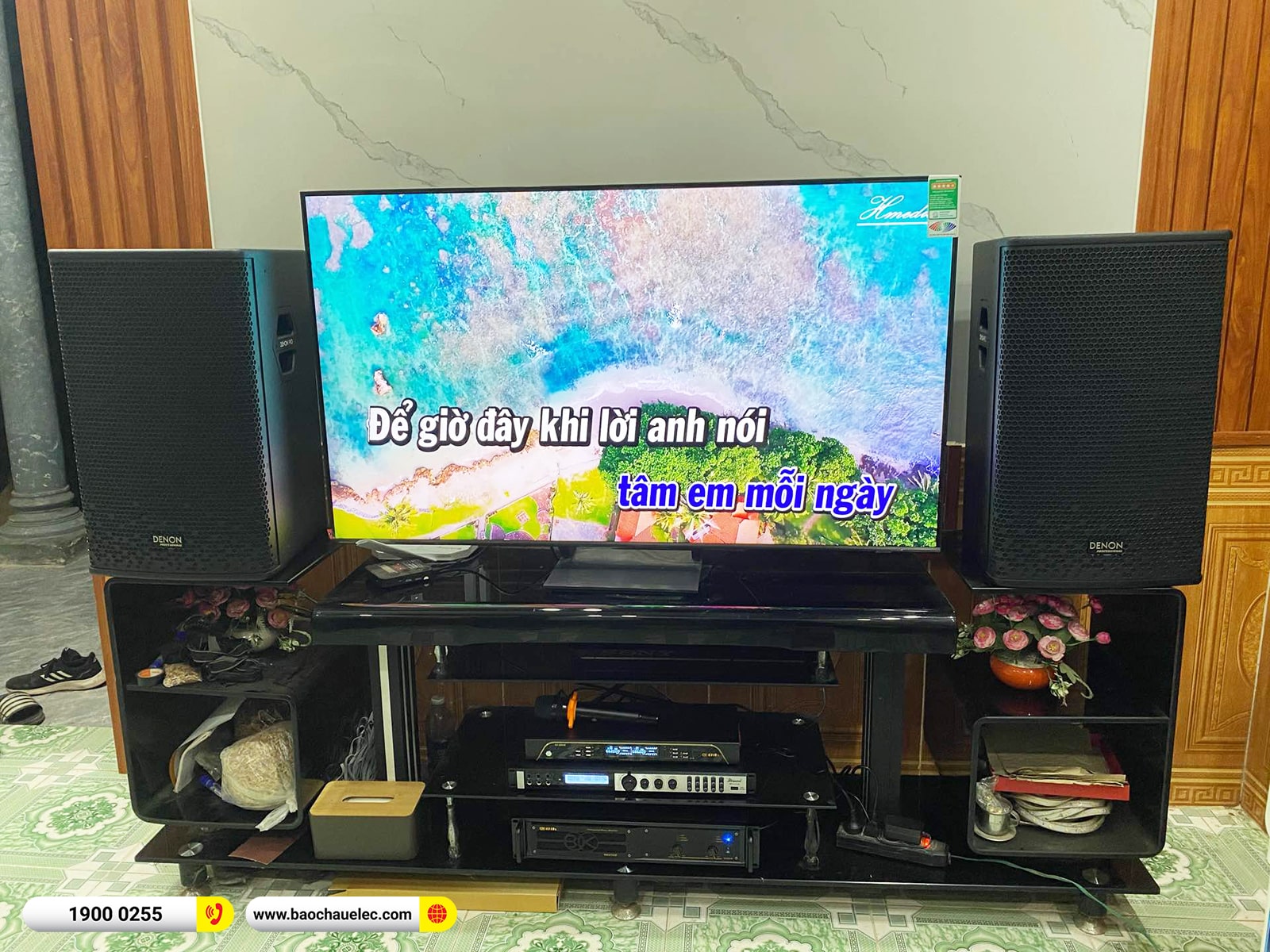 Lắp đặt d&agrave;n karaoke Denon gần 30tr cho anh Long tại Nam Định