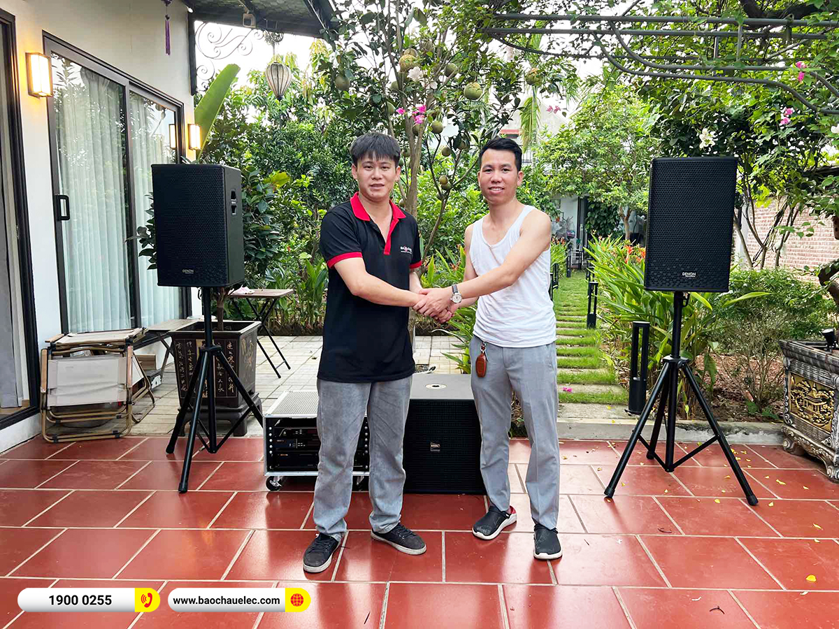 Lắp đặt dàn karaoke Denon hơn 48 triệu cho anh Mạnh tại Hà Nội
