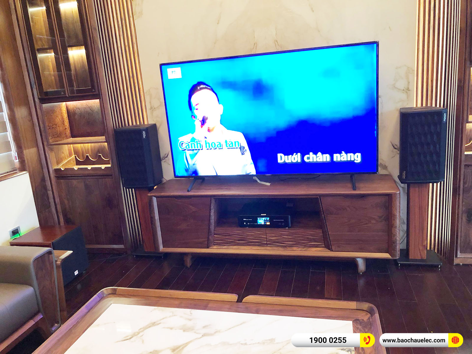 Lắp đặt d&agrave;n karaoke Denon gần 29tr cho anh Minh tại H&agrave; Nội (Denon DP-R310, BKSound DKA 6500, SW512C) 