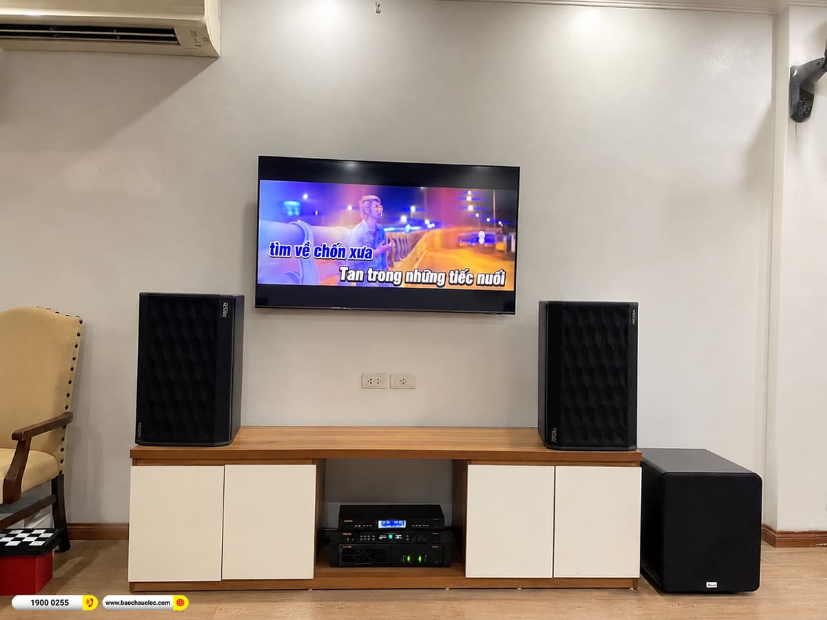 Lắp đặt dàn karaoke Denon hơn 30tr cho anh Phú tại Hà Nội