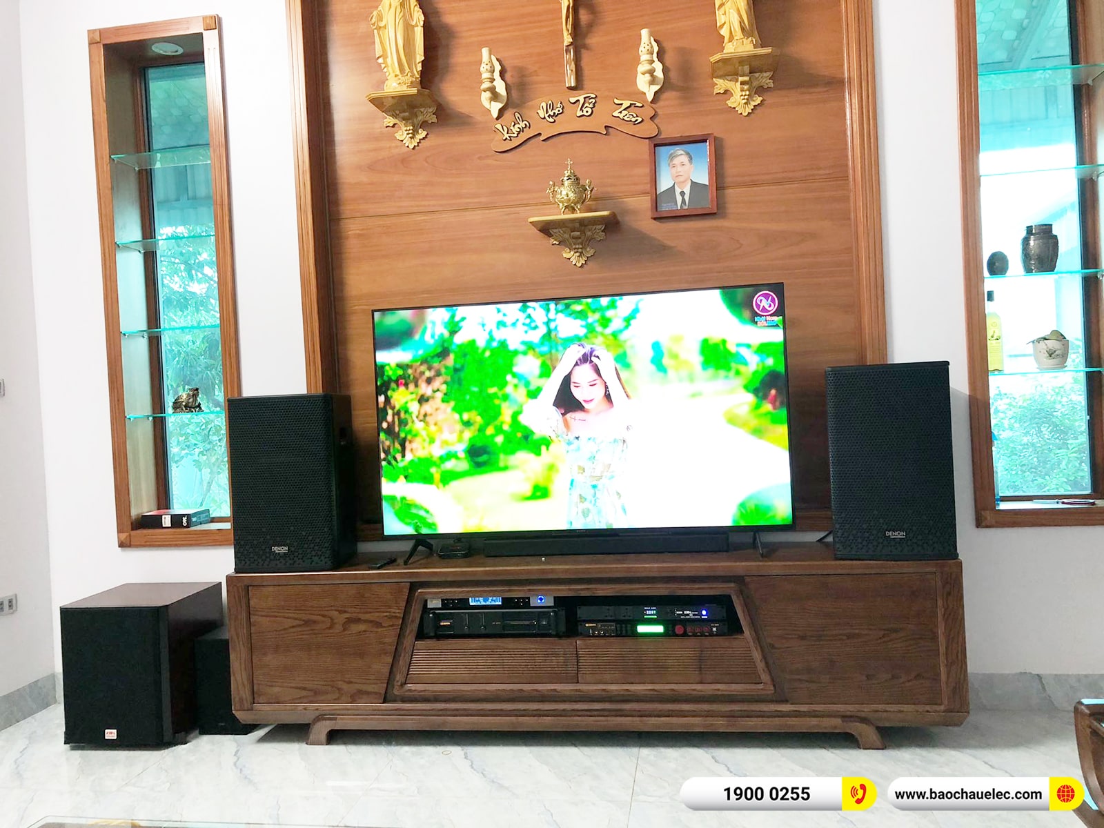 Lắp đặt d&agrave;n karaoke Denon hơn 39tr cho anh Thắng tại H&agrave; Nội (Denon DP-R212, CA-J602, BPR-5600, SW612, BJ-U500) 