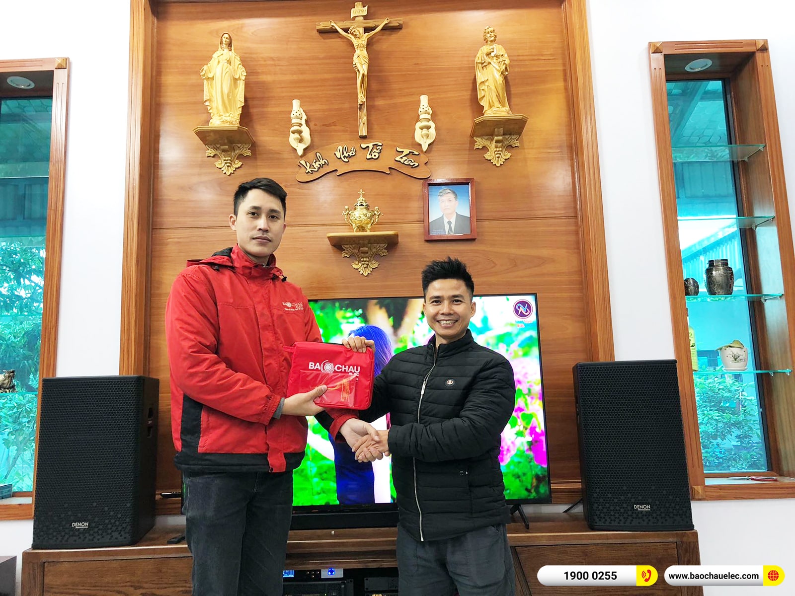 Lắp đặt d&agrave;n karaoke Denon hơn 39tr cho anh Thắng tại H&agrave; Nội (Denon DP-R212, CA-J602, BPR-5600, SW612, BJ-U500) 