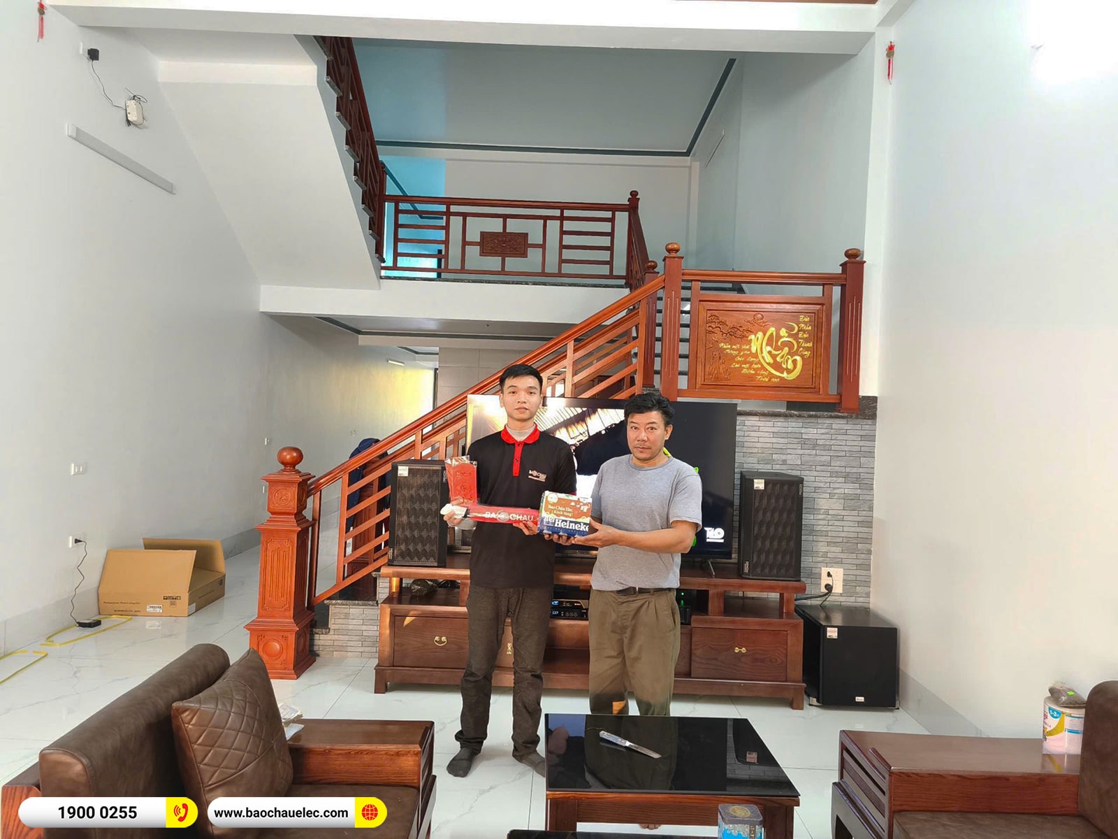 Lắp đặt d&agrave;n karaoke Denon gần 41tr cho anh Thuật tại Bắc Giang