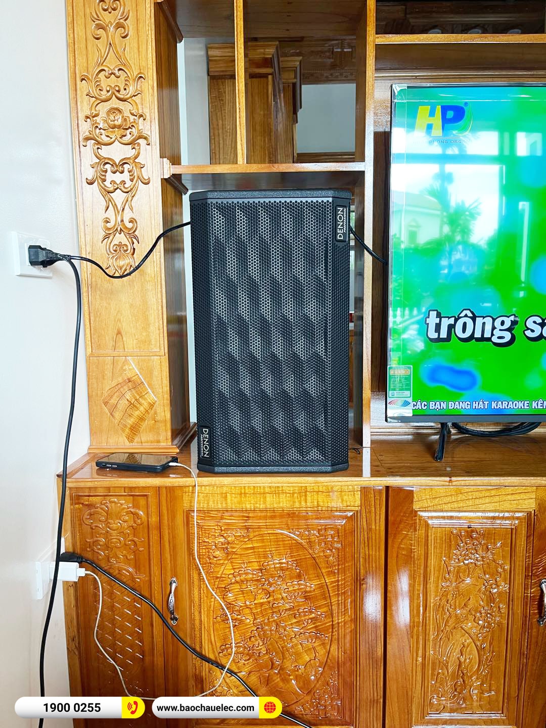 Lắp đặt d&agrave;n karaoke Denon hơn 22tr cho anh Tiến tại Ph&uacute; Thọ
