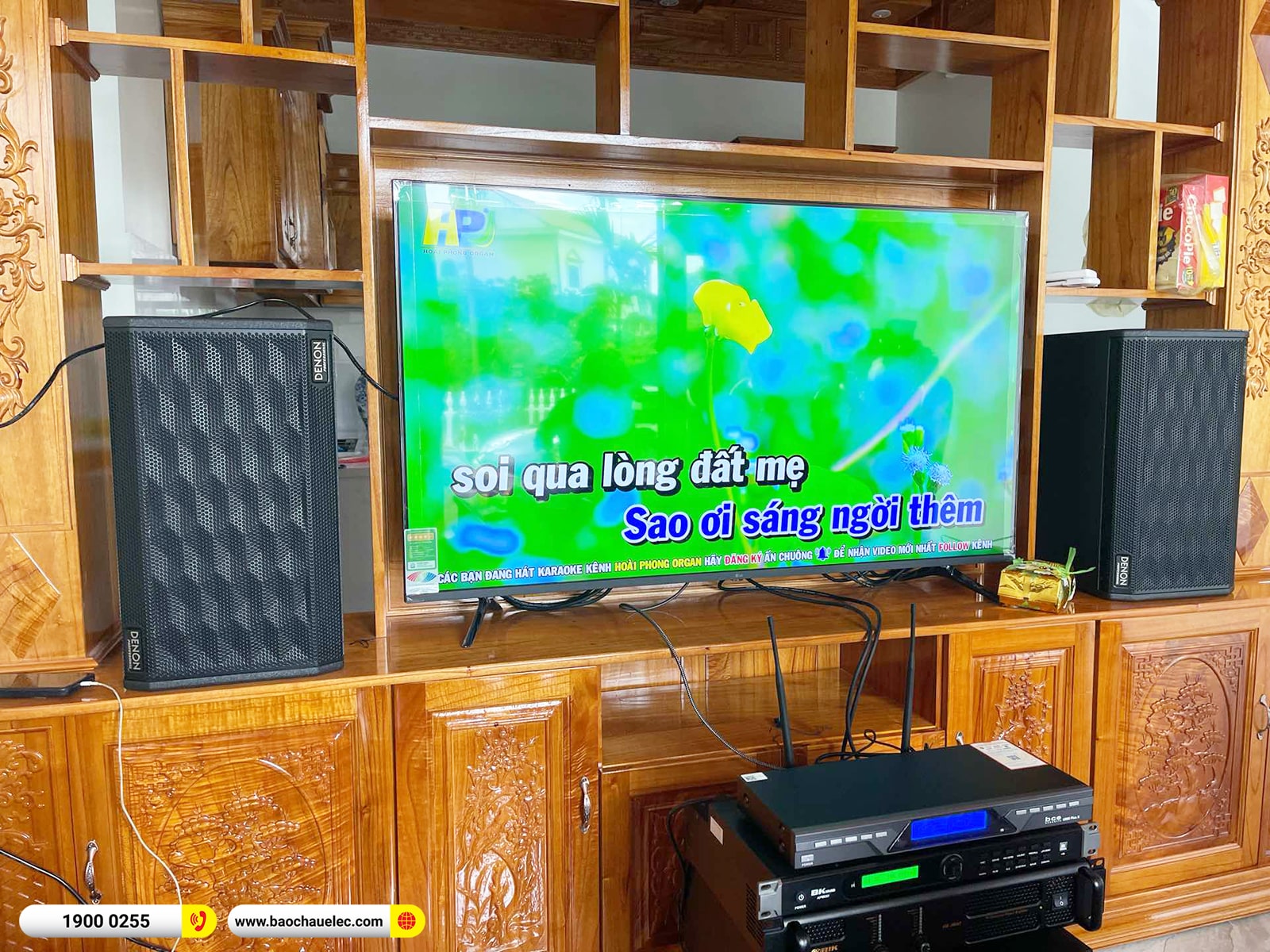 Lắp đặt d&agrave;n karaoke Denon hơn 22tr cho anh Tiến tại Ph&uacute; Thọ