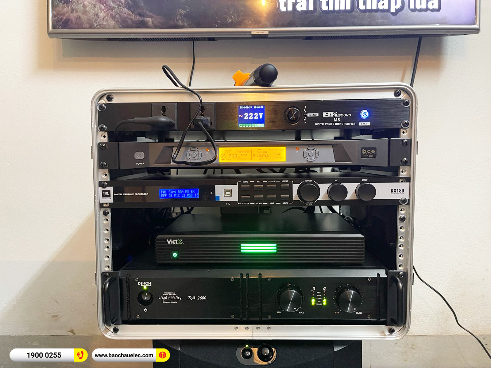 Lắp đặt d&agrave;n karaoke Denon hơn 87tr cho anh Tiệp tại H&agrave; Nội 