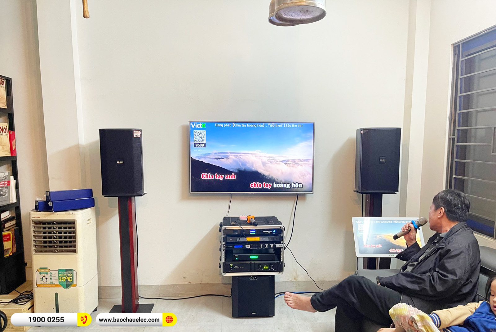 Lắp đặt d&agrave;n karaoke Denon hơn 87tr cho anh Tiệp tại H&agrave; Nội 