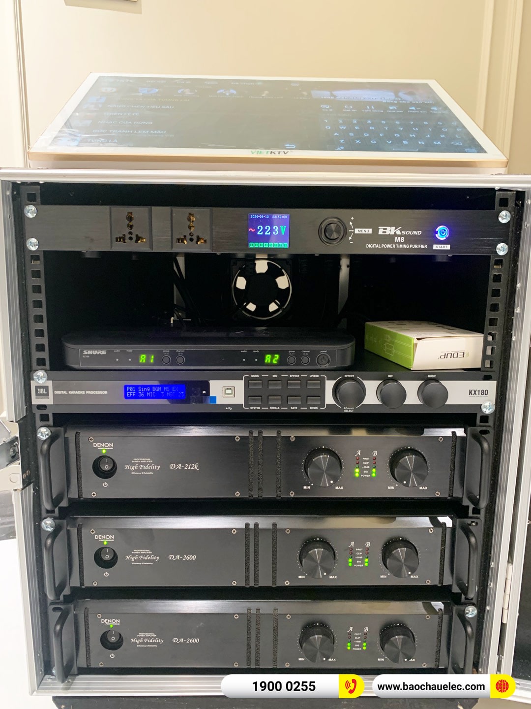 Lắp đặt dàn karaoke Denon hơn 188tr cho anh Trí tại Hà Nội