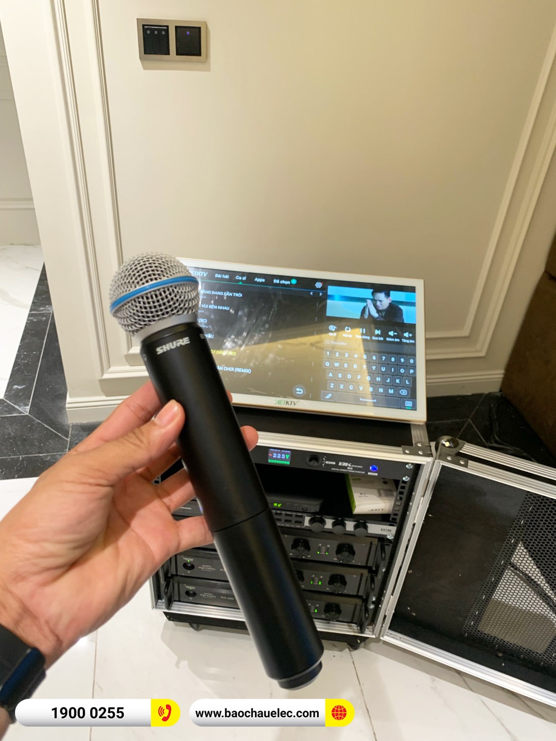 Lắp đặt dàn karaoke Denon hơn 188tr cho anh Trí tại Hà Nội