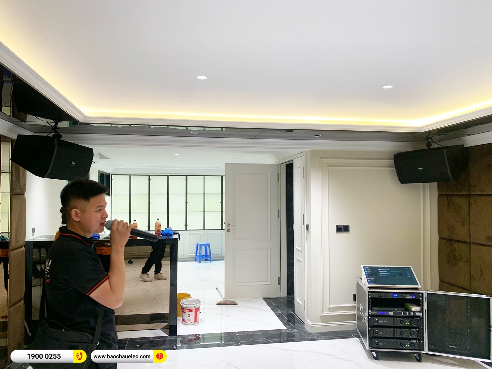 Lắp đặt dàn karaoke Denon hơn 188tr cho anh Trí tại Hà Nội