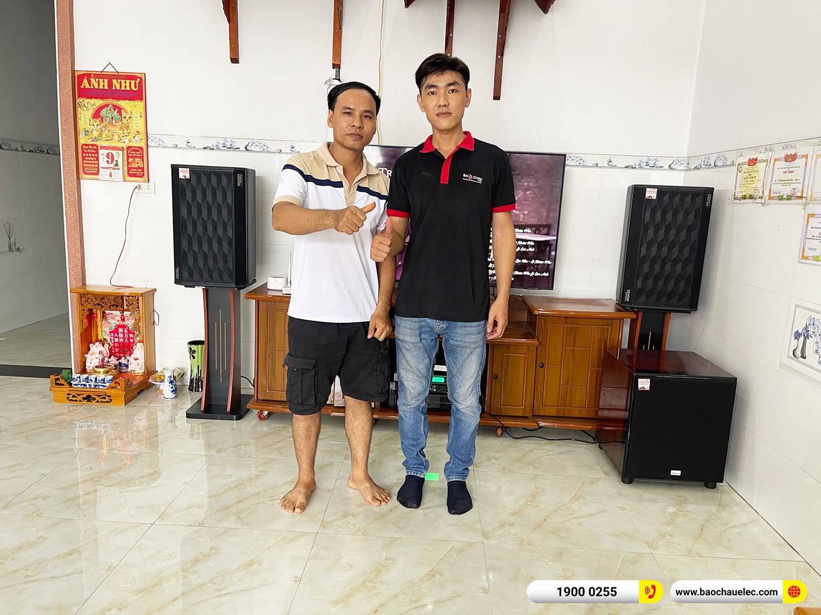 Lắp đặt d&agrave;n karaoke Denon hơn 41tr cho anh T&uacute; tại Đồng Nai