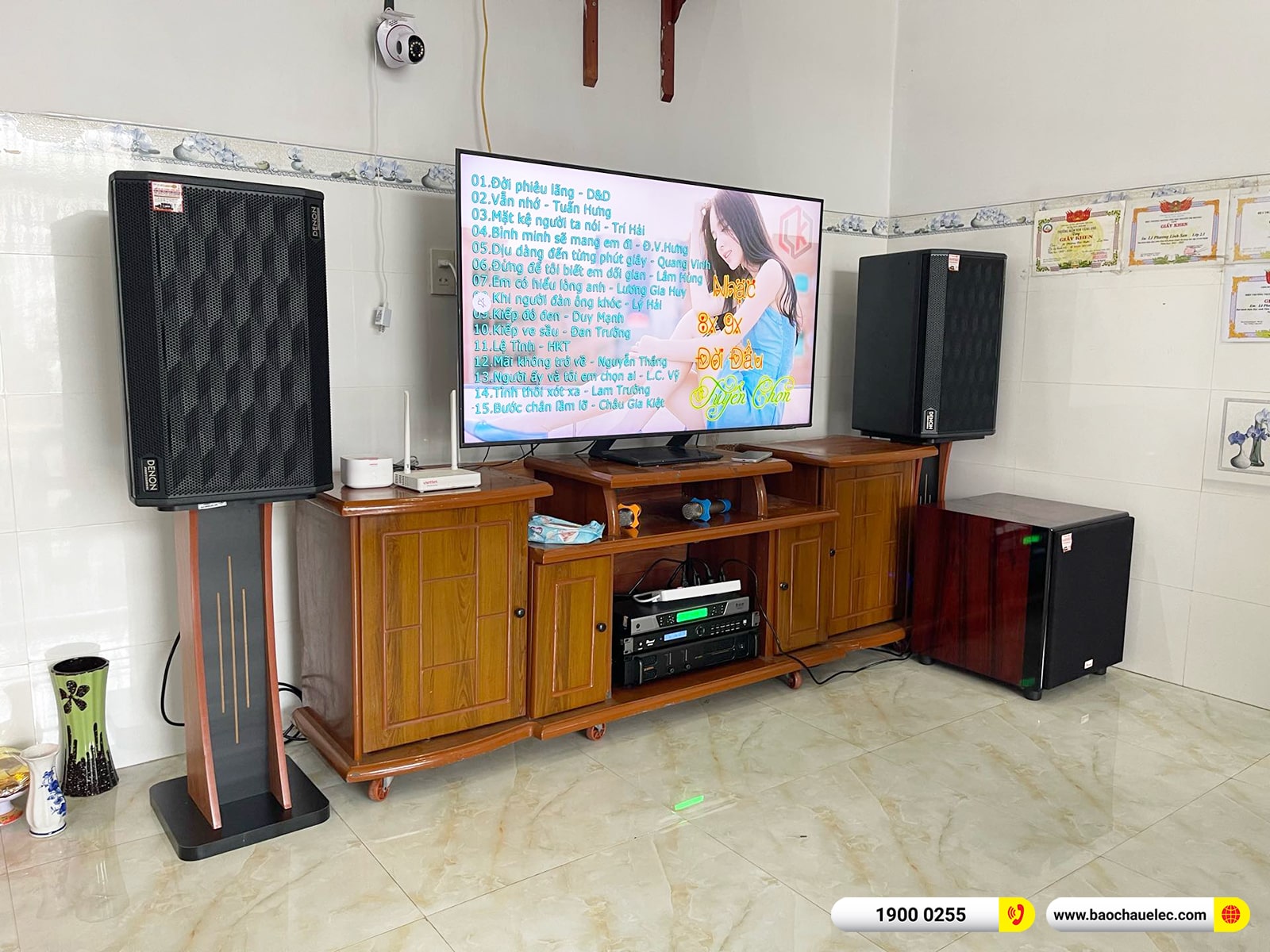 Lắp đặt d&agrave;n karaoke Denon hơn 41tr cho anh T&uacute; tại Đồng Nai