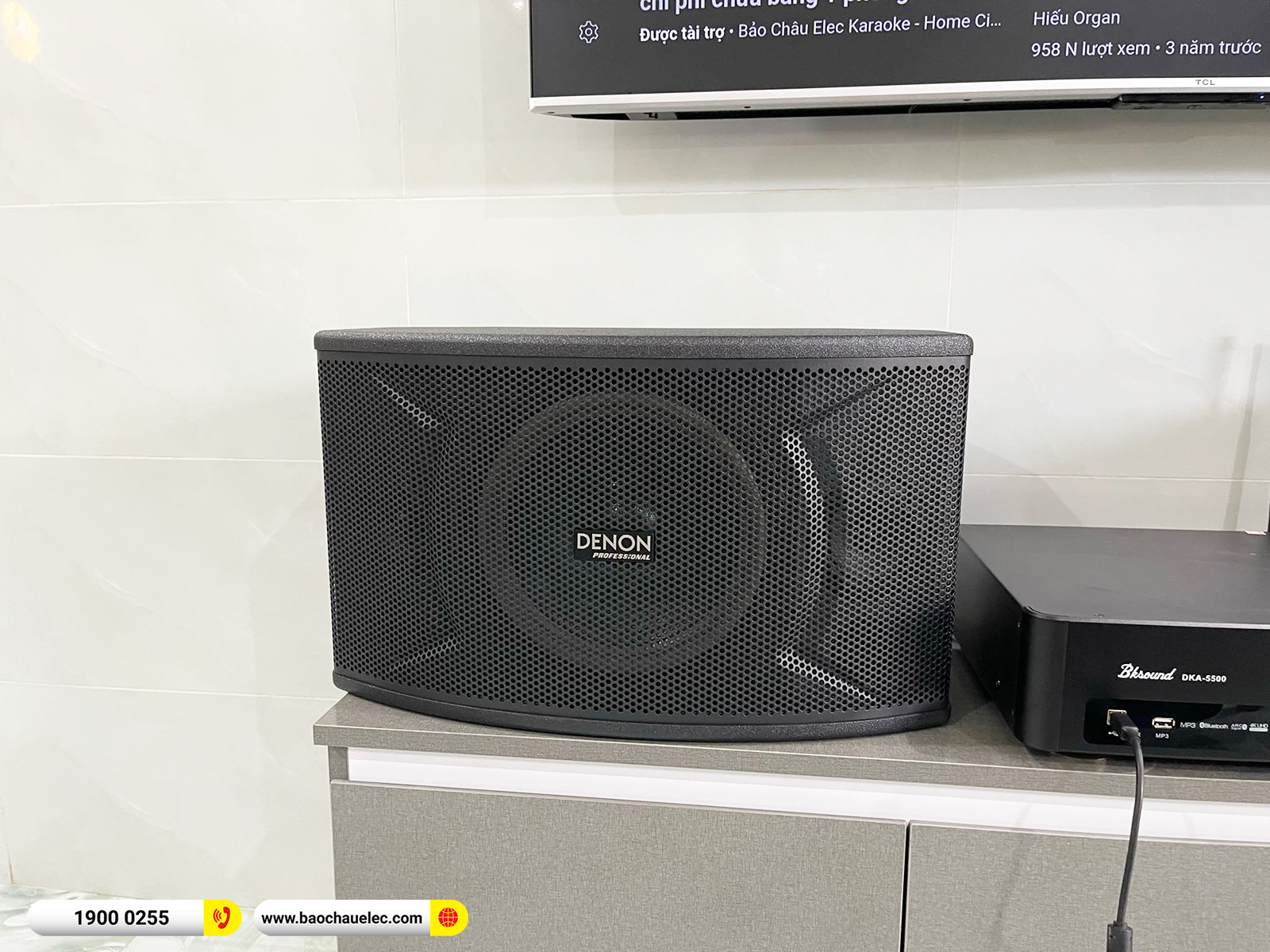 Lắp đặt d&agrave;n karaoke Denon hơn 22tr cho chị Hằng tại Đồng Nai
