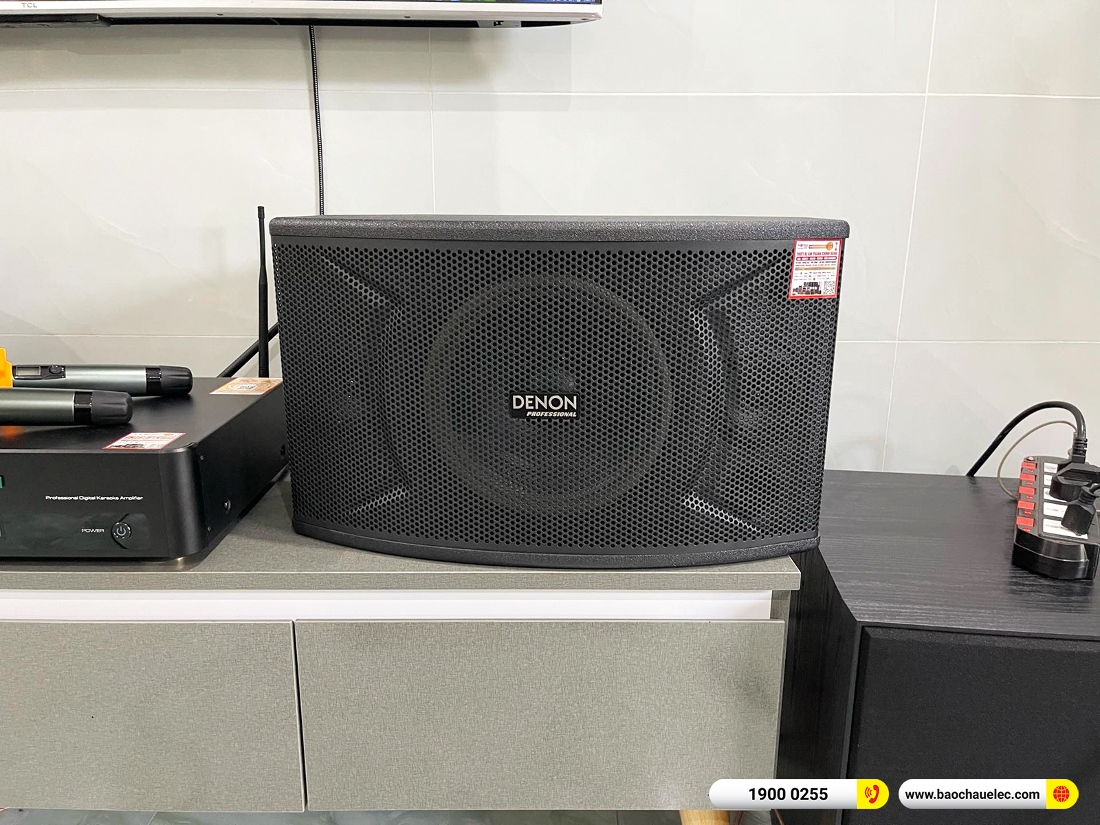Lắp đặt d&agrave;n karaoke Denon hơn 22tr cho chị Hằng tại Đồng Nai