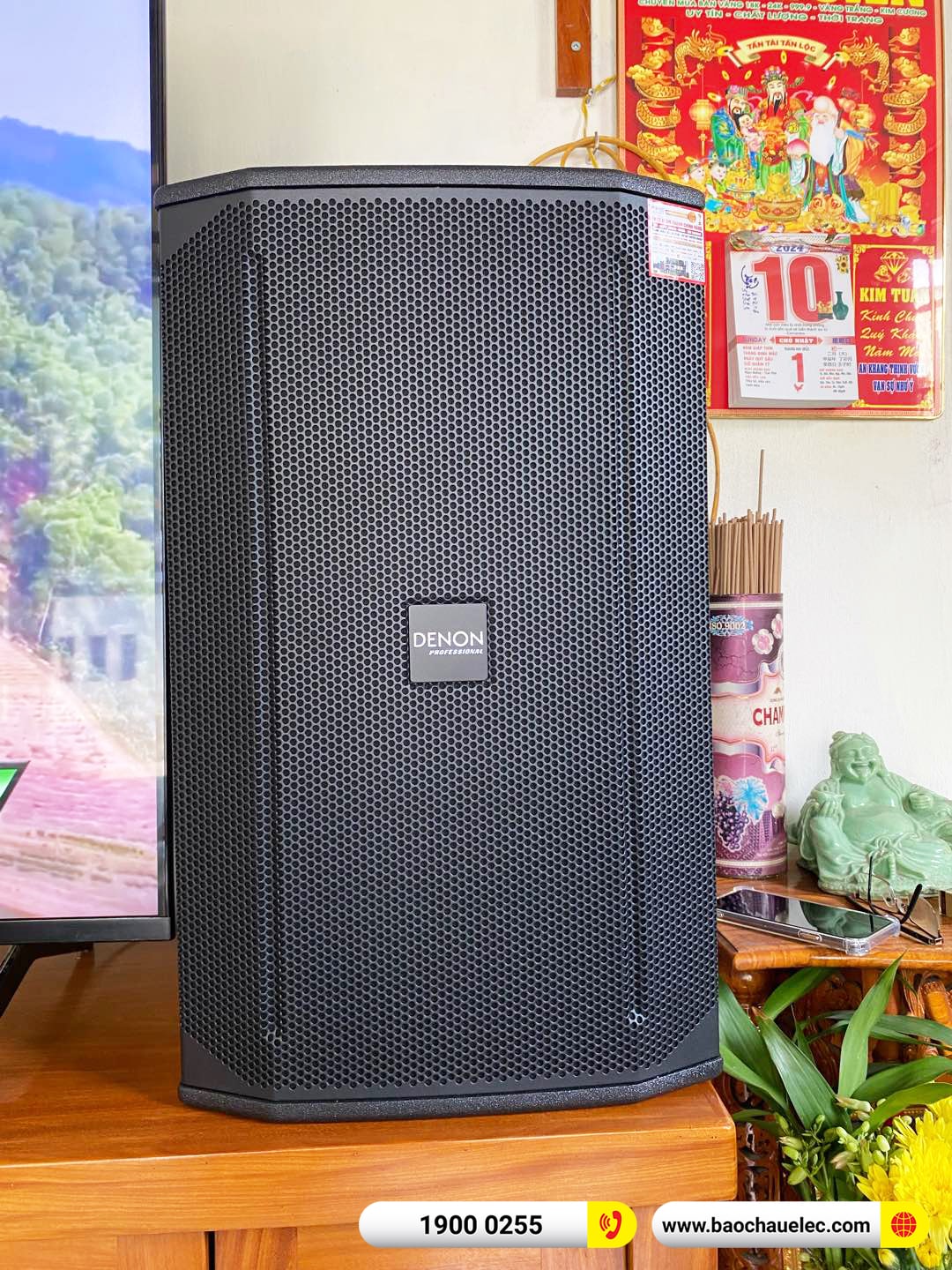 Lắp đặt d&agrave;n karaoke Denon hơn 51tr cho chị H&ograve;a tại Đồng Nai (Denon DN512, VM830A, X6 Luxury, BJ-W35, UGX12)