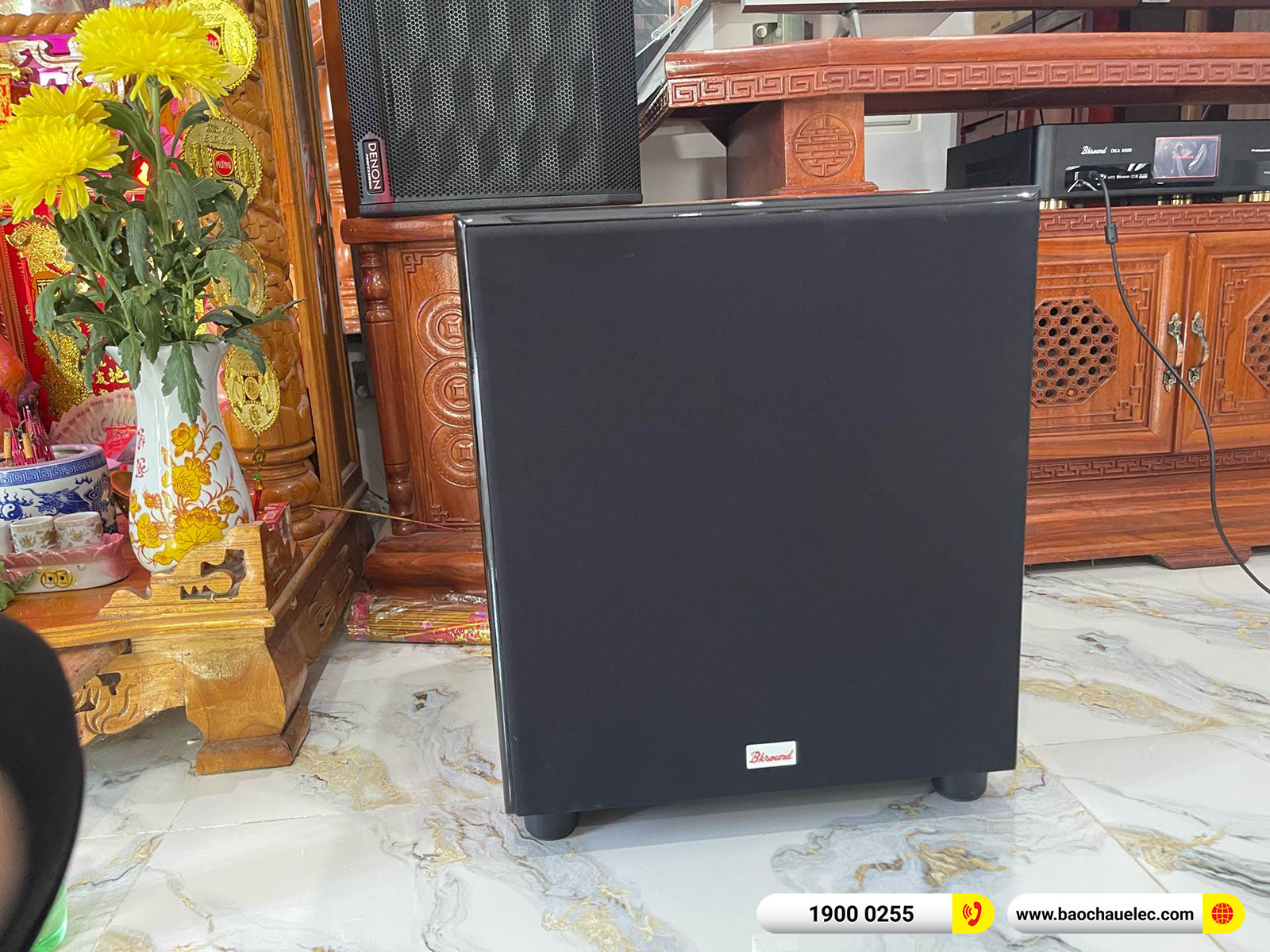 Lắp đặt dàn karaoke Denon hơn 33tr cho chị Oanh tại Đồng Nai