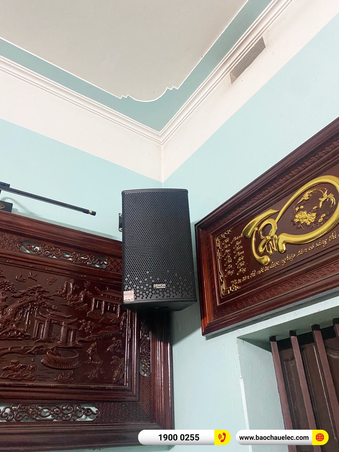 Lắp đặt d&agrave;n karaoke Denon hơn 35tr cho chị Tuyết tại Nam Định