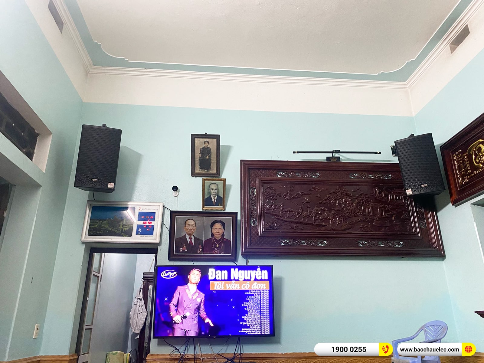 Lắp đặt d&agrave;n karaoke Denon hơn 35tr cho chị Tuyết tại Nam Định
