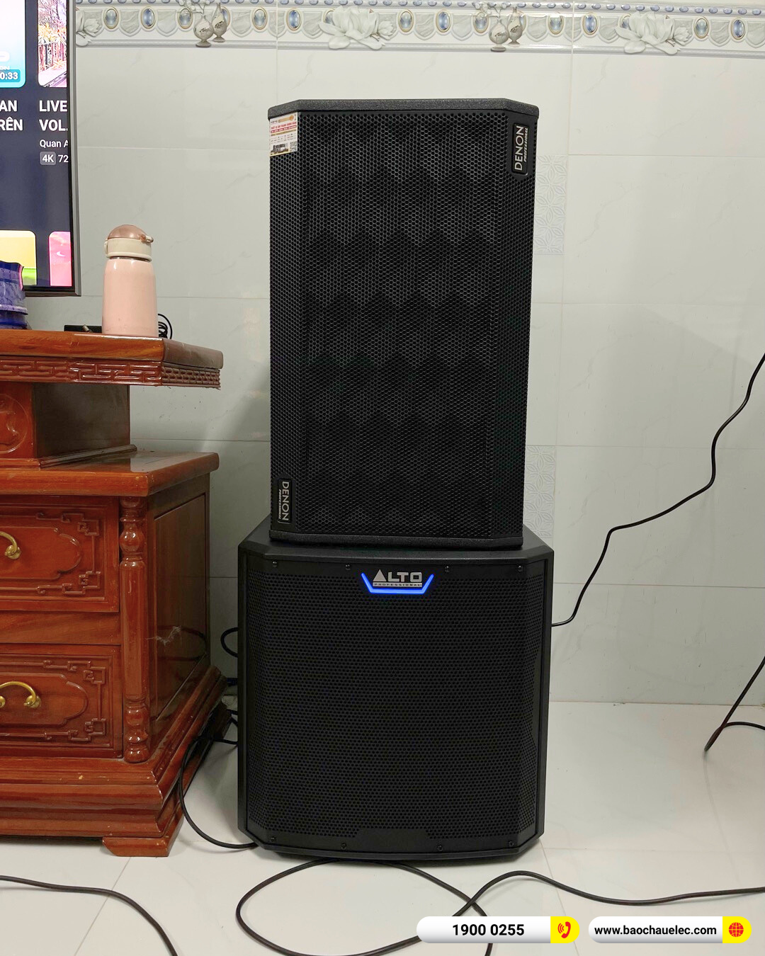 Lắp đặt d&agrave;n karaoke Denon gần 49tr cho anh Phương tại B&igrave;nh Dương