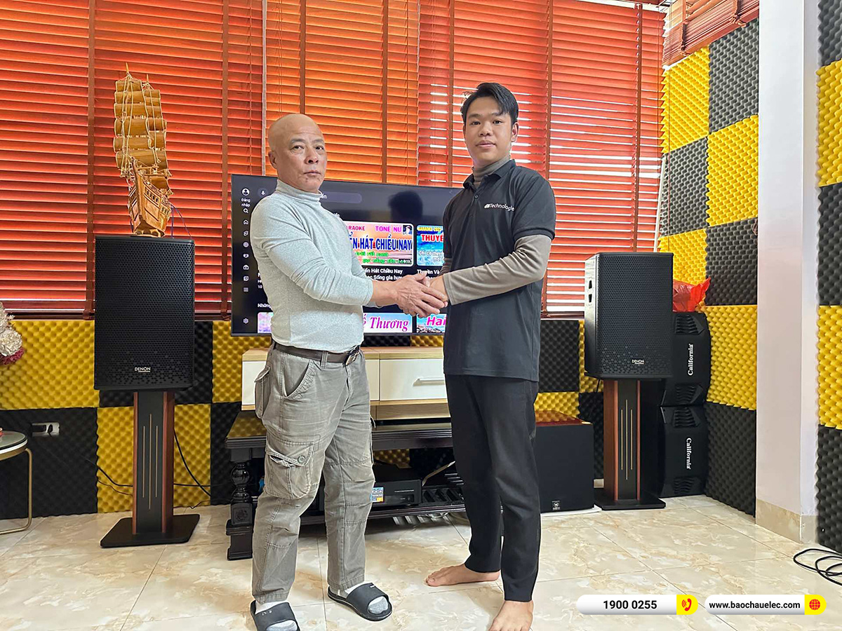 Lắp đặt d&agrave;n karaoke Denon hơn 26tr cho ch&uacute; B&igrave;nh tại H&agrave; Nội 