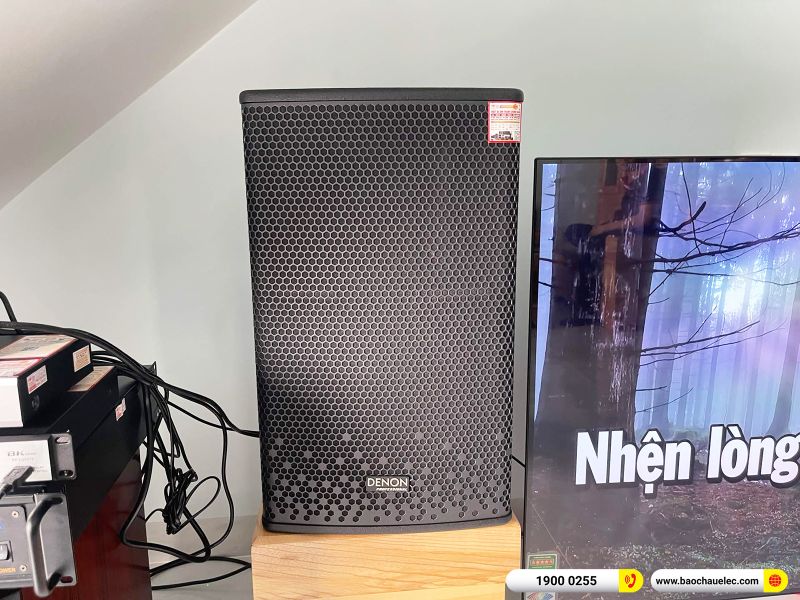 Lắp đặt d&agrave;n karaoke Denon hơn 36tr cho ch&uacute; Vĩnh tại Đồng Nai (Denon DP-R212, VM620A, X6 Luxury, SW612, UGX12)
