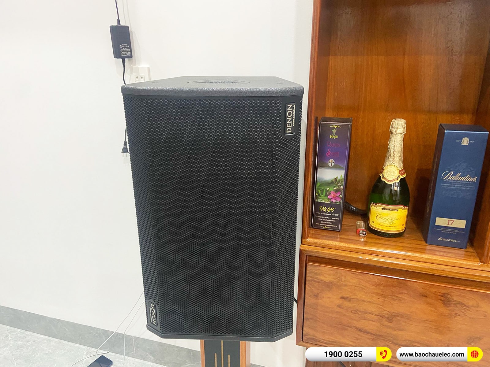 Lắp đặt d&agrave;n karaoke Denon hơn 38tr cho c&ocirc; Hương tại Hải Ph&ograve;ng (Denon DP-R312, VM620A, X6 Luxury, SW715,&hellip;)
