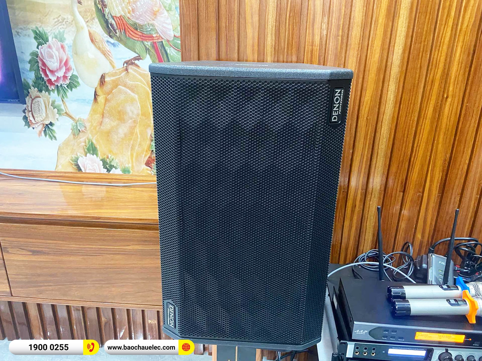 Lắp đặt d&agrave;n karaoke Denon hơn 38tr cho c&ocirc; Hương tại Hải Ph&ograve;ng (Denon DP-R312, VM620A, X6 Luxury, SW715,&hellip;)