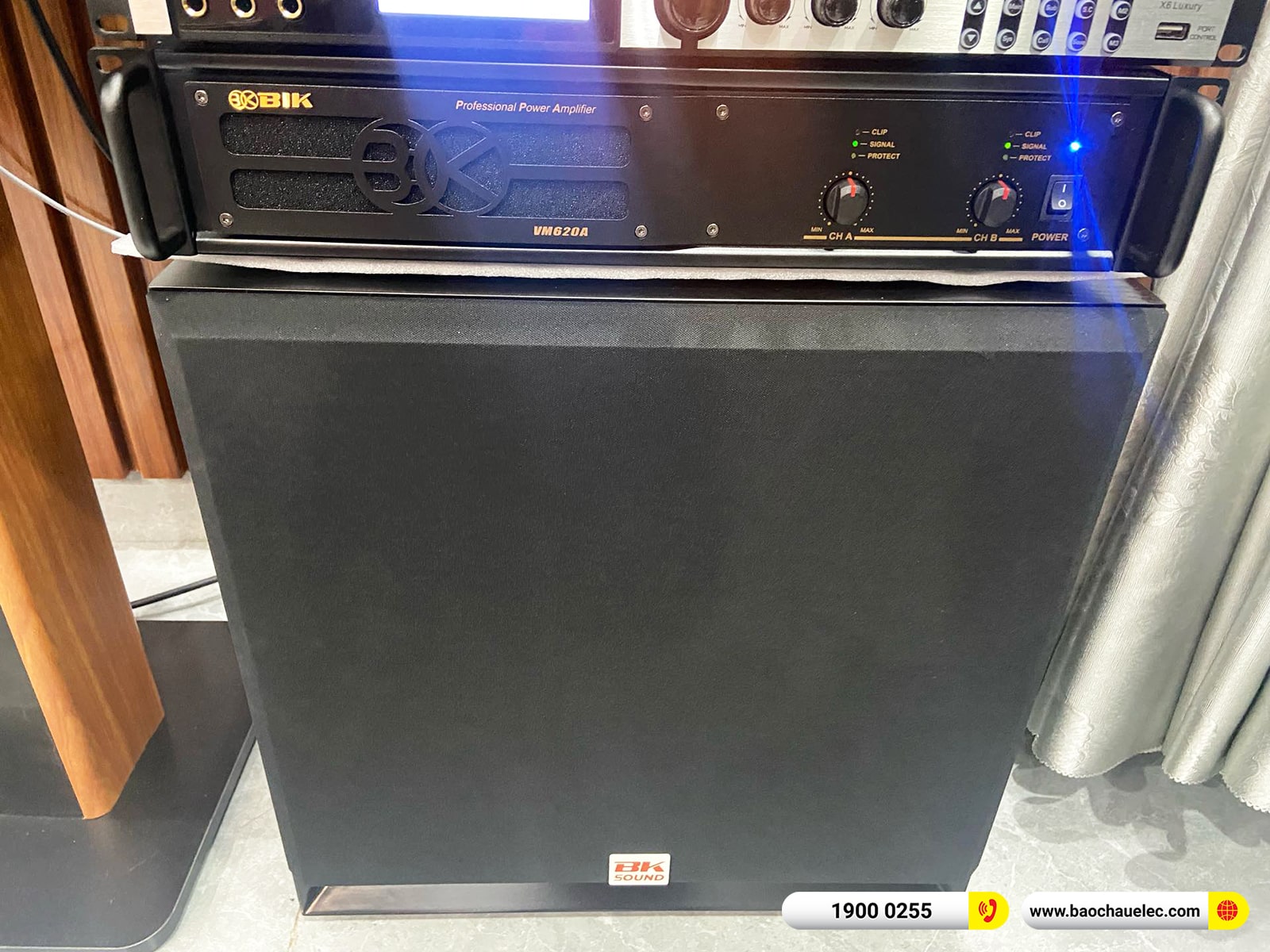 Lắp đặt d&agrave;n karaoke Denon hơn 38tr cho c&ocirc; Hương tại Hải Ph&ograve;ng (Denon DP-R312, VM620A, X6 Luxury, SW715,&hellip;)
