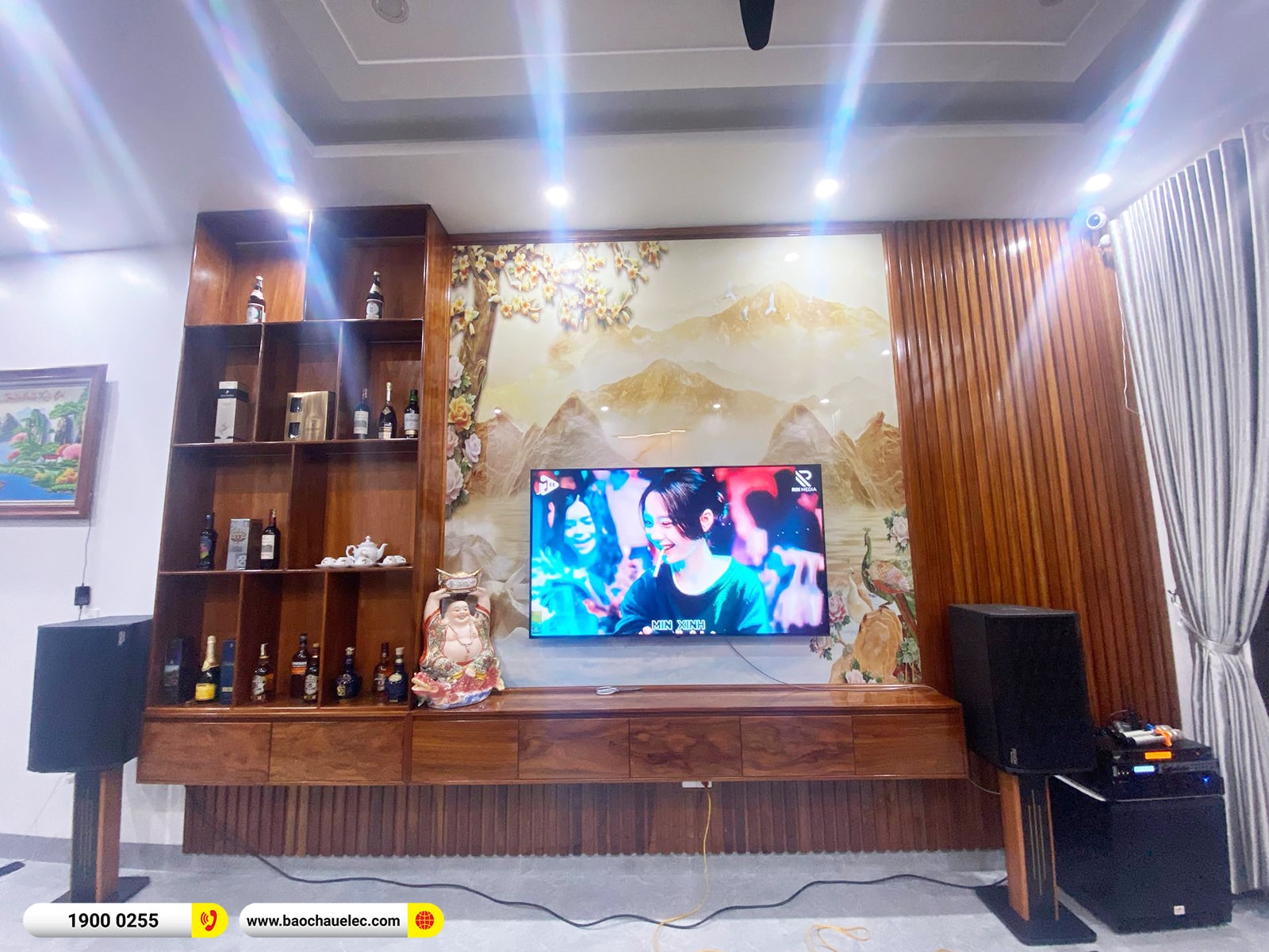 Lắp đặt d&agrave;n karaoke Denon hơn 38tr cho c&ocirc; Hương tại Hải Ph&ograve;ng (Denon DP-R312, VM620A, X6 Luxury, SW715,&hellip;)