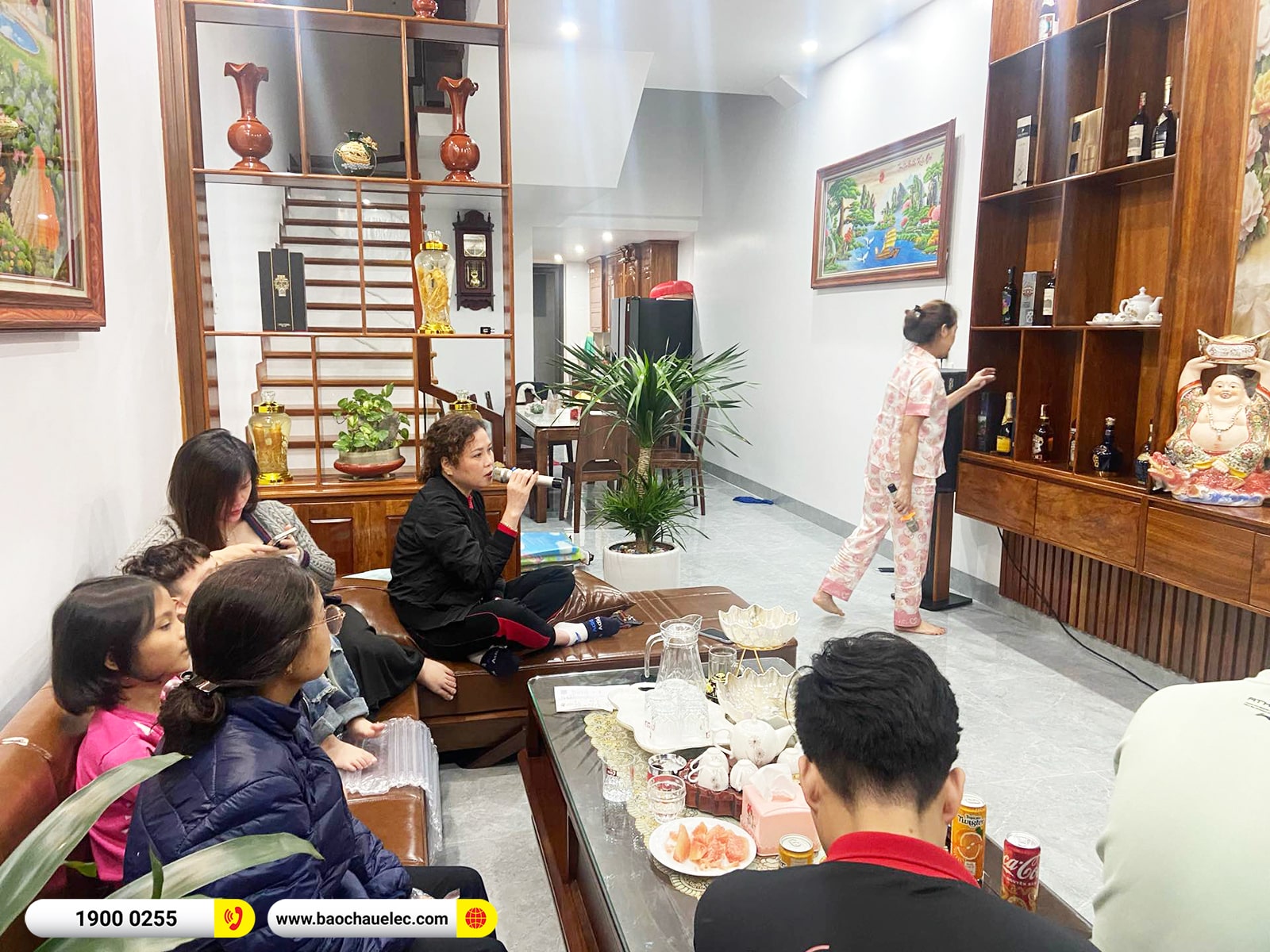 Lắp đặt d&agrave;n karaoke Denon hơn 38tr cho c&ocirc; Hương tại Hải Ph&ograve;ng (Denon DP-R312, VM620A, X6 Luxury, SW715,&hellip;)