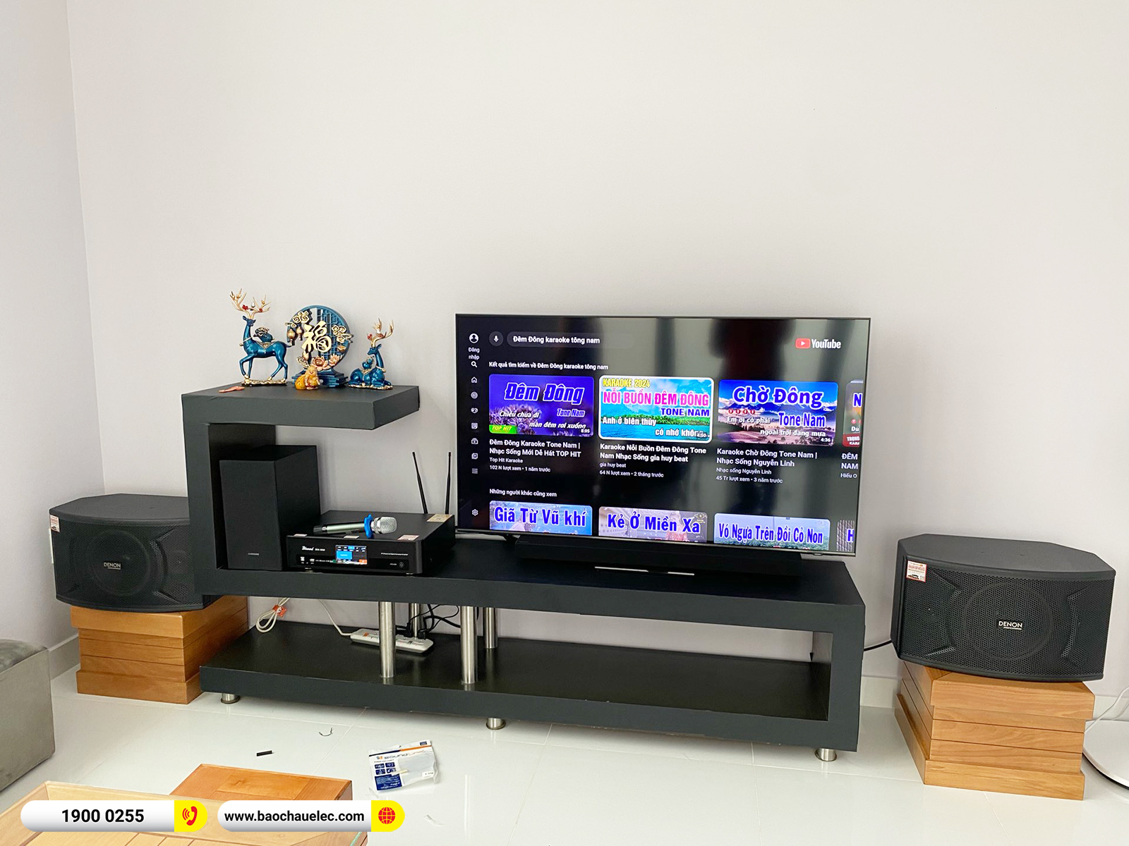 Lắp đặt d&agrave;n karaoke Denon hơn 15tr cho ch&uacute; Khanh tại Đồng Nai