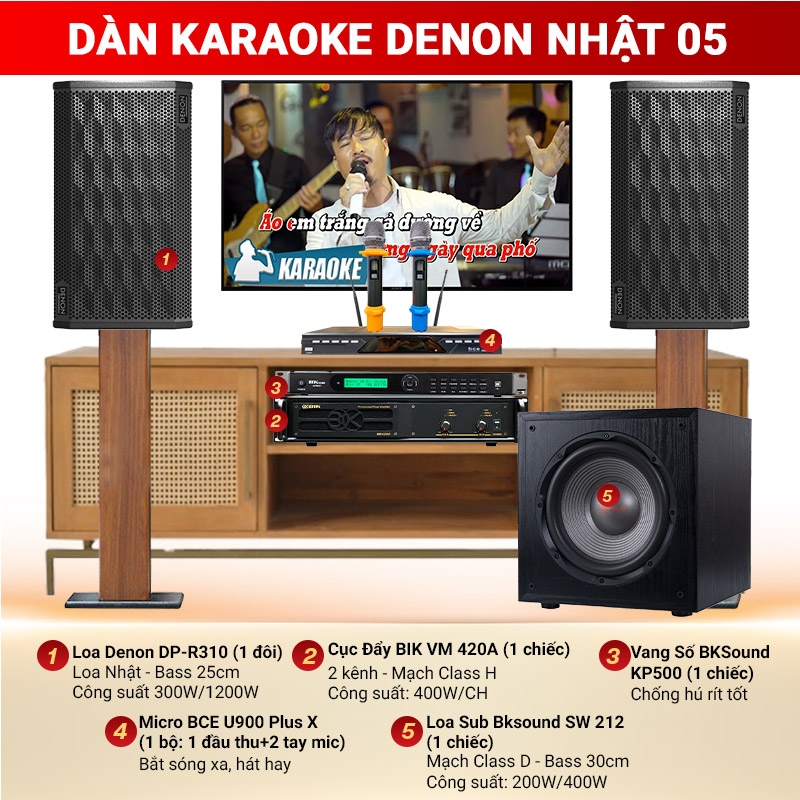D&agrave;n karaoke Denon Nhật 05