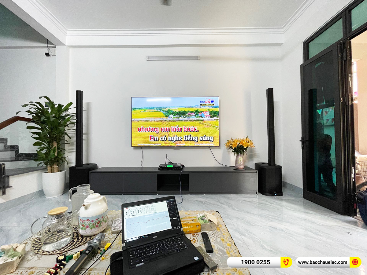 Lắp đặt d&agrave;n karaoke di động Alto hơn 40tr cho anh Hương tại H&agrave; Nội