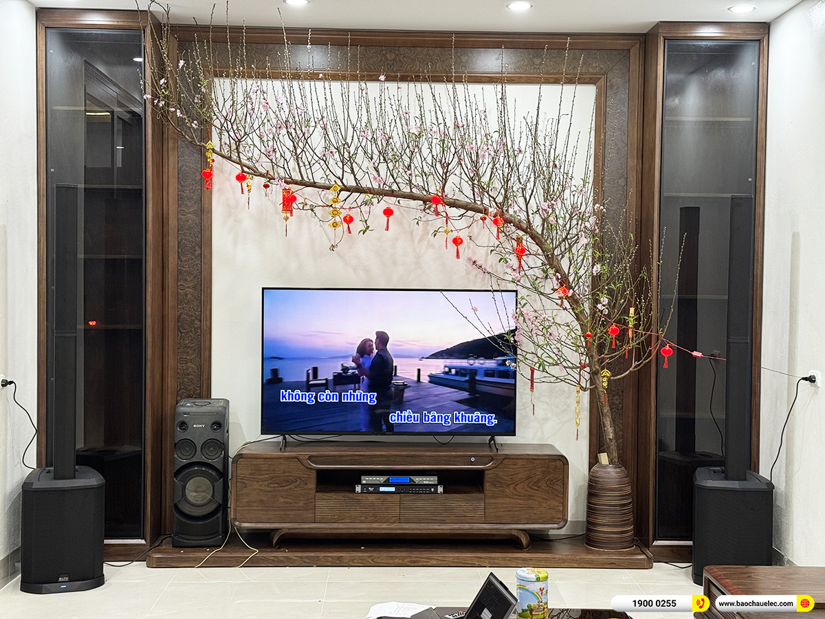 Lắp đặt d&agrave;n karaoke di động Alto gần 40tr cho anh Long tại H&agrave; Nội 