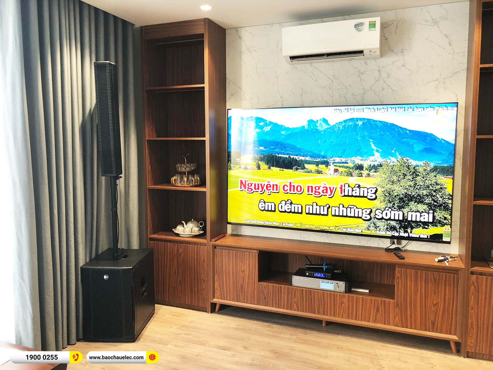 Lắp đặt d&agrave;n karaoke di động RCF hơn 90tr cho anh Đại tại H&agrave; Nội