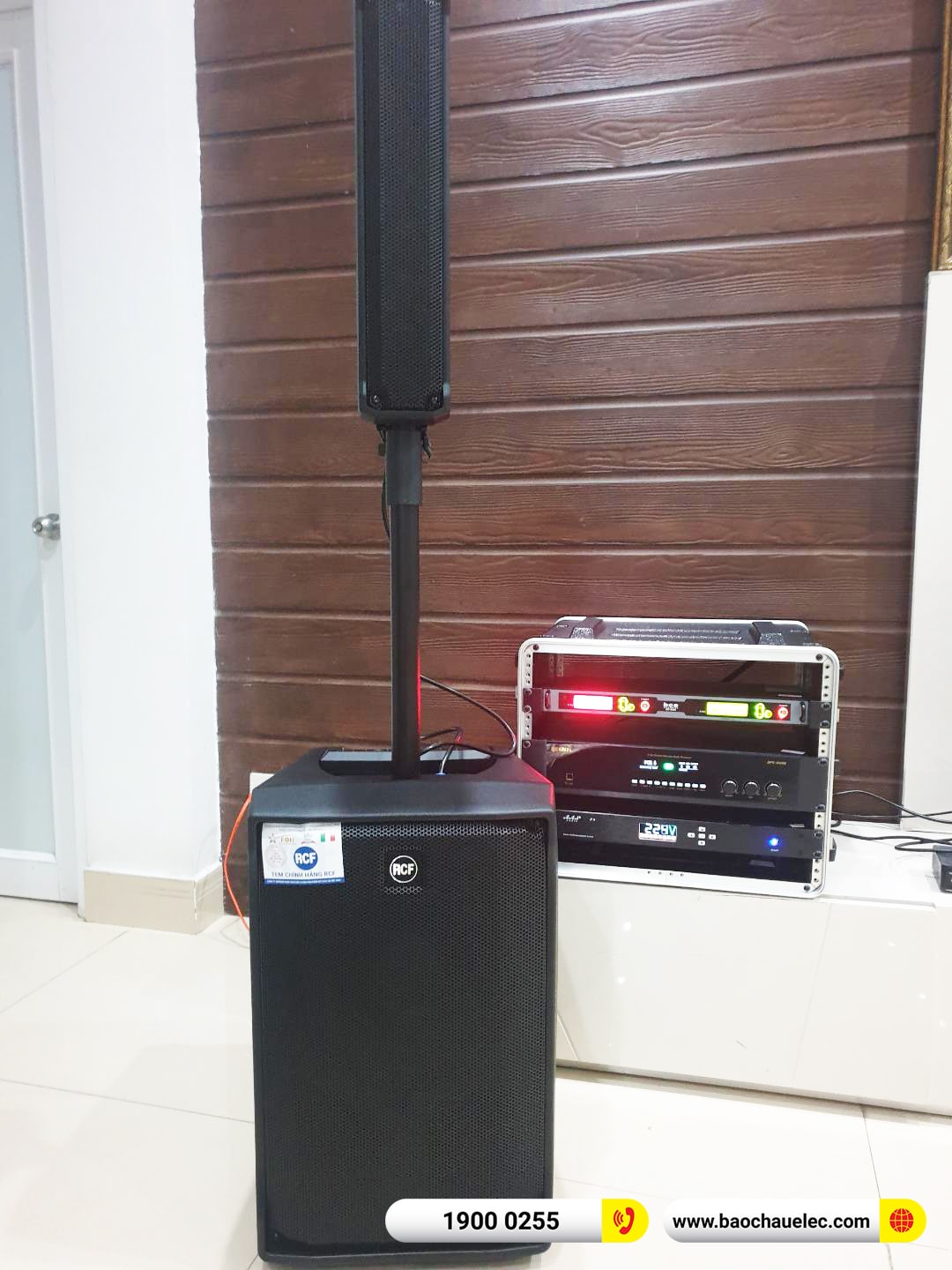 Lắp đặt d&agrave;n karaoke di động RCF gần 102tr cho anh Khải tại Đồng Nai (RCF Evox Jmix8, BPC-R500, VIP6000, AAP P8) 