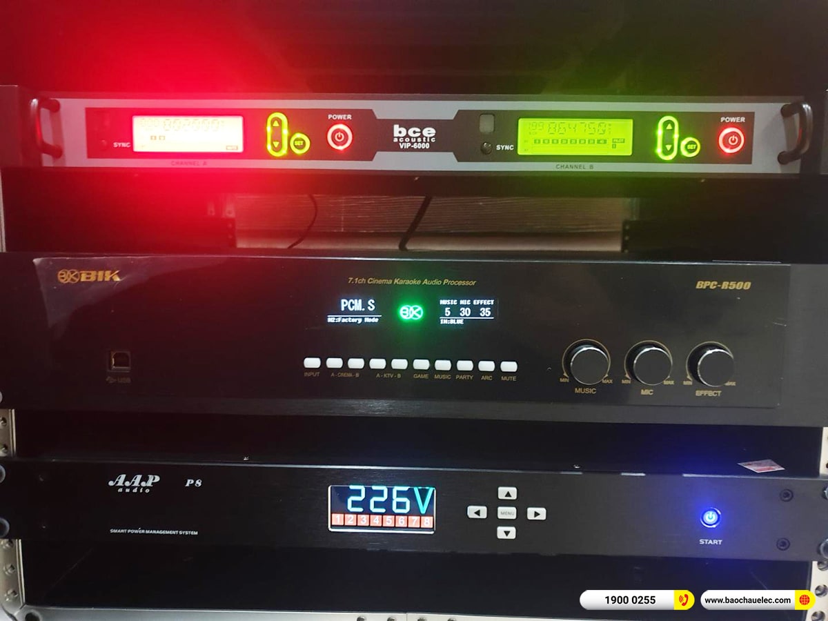 Lắp đặt d&agrave;n karaoke di động RCF gần 102tr cho anh Khải tại Đồng Nai (RCF Evox Jmix8, BPC-R500, VIP6000, AAP P8) 