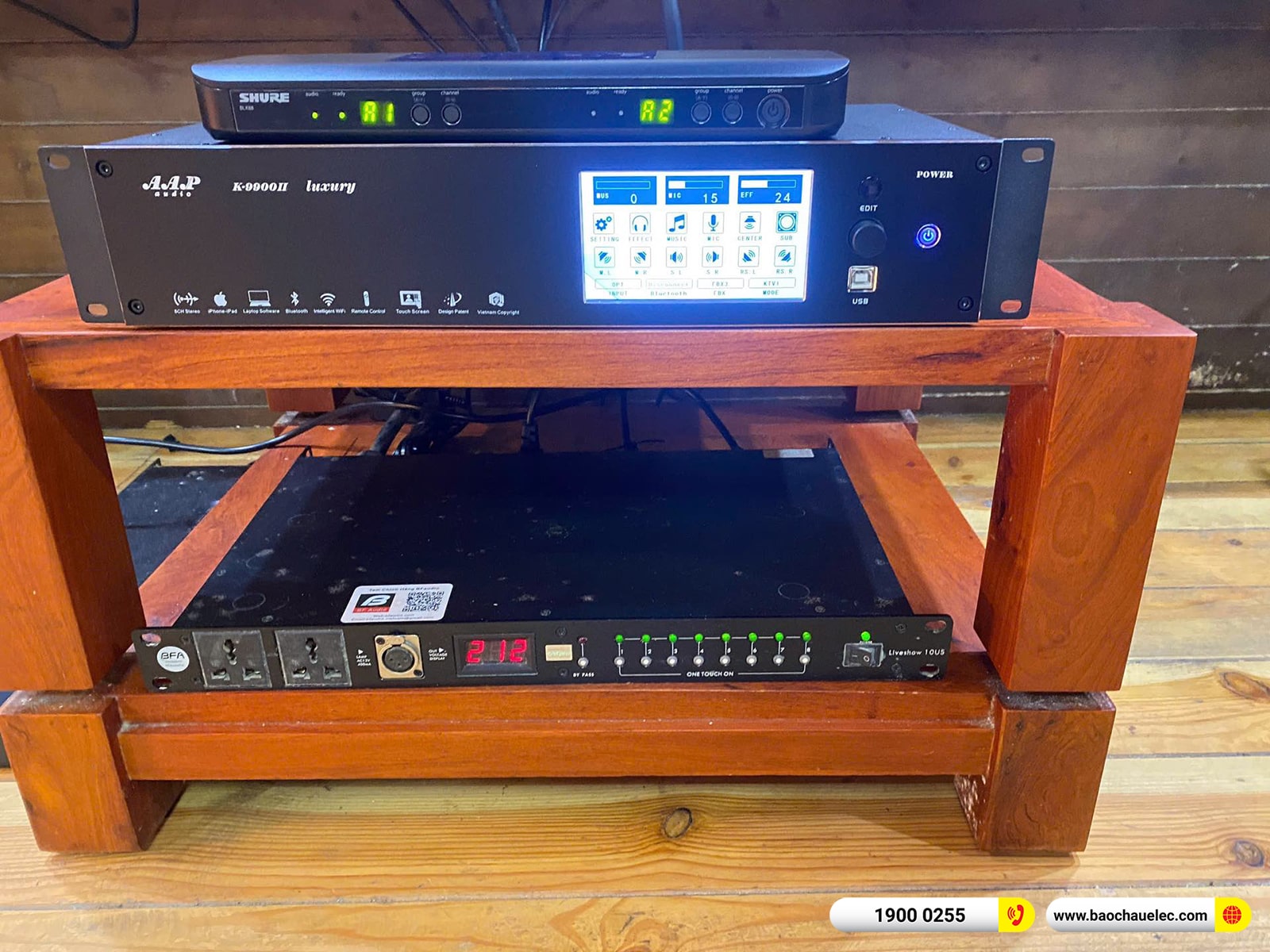 Lắp đặt d&agrave;n karaoke di động JBL hơn 100tr cho anh Sơn tại Bắc Ninh