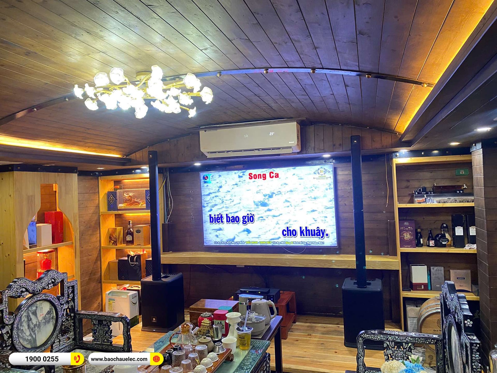 Lắp đặt d&agrave;n karaoke di động JBL hơn 100tr cho anh Sơn tại Bắc Ninh