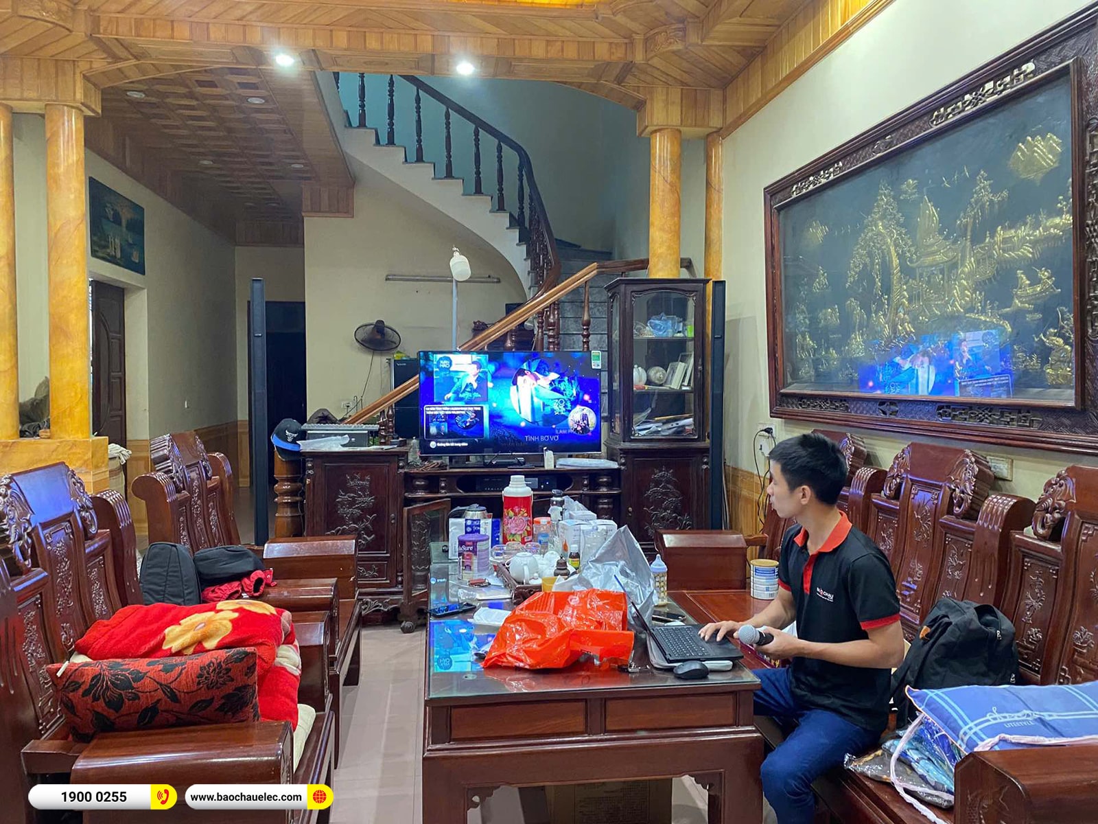 Lắp đặt d&agrave;n karaoke di động Bose hơn 91tr cho anh Th&agrave;nh tại Bắc Giang