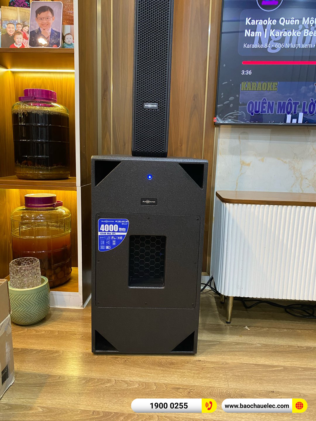 Lắp đặt d&agrave;n karaoke di động Audiocenter cho anh Đ&ocirc;ng tại H&agrave; Nội 