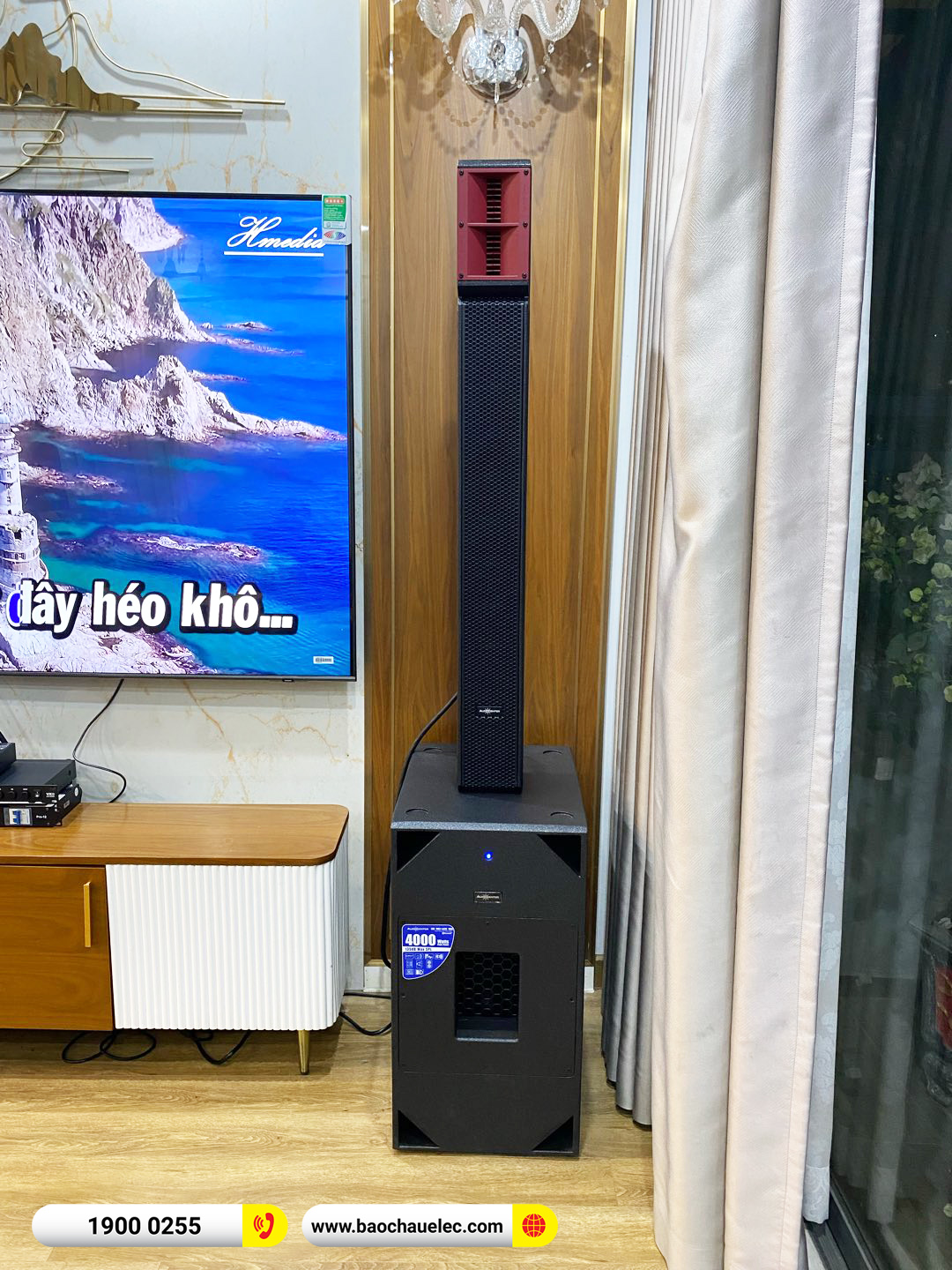 Lắp đặt d&agrave;n karaoke di động Audiocenter cho anh Đ&ocirc;ng tại H&agrave; Nội 