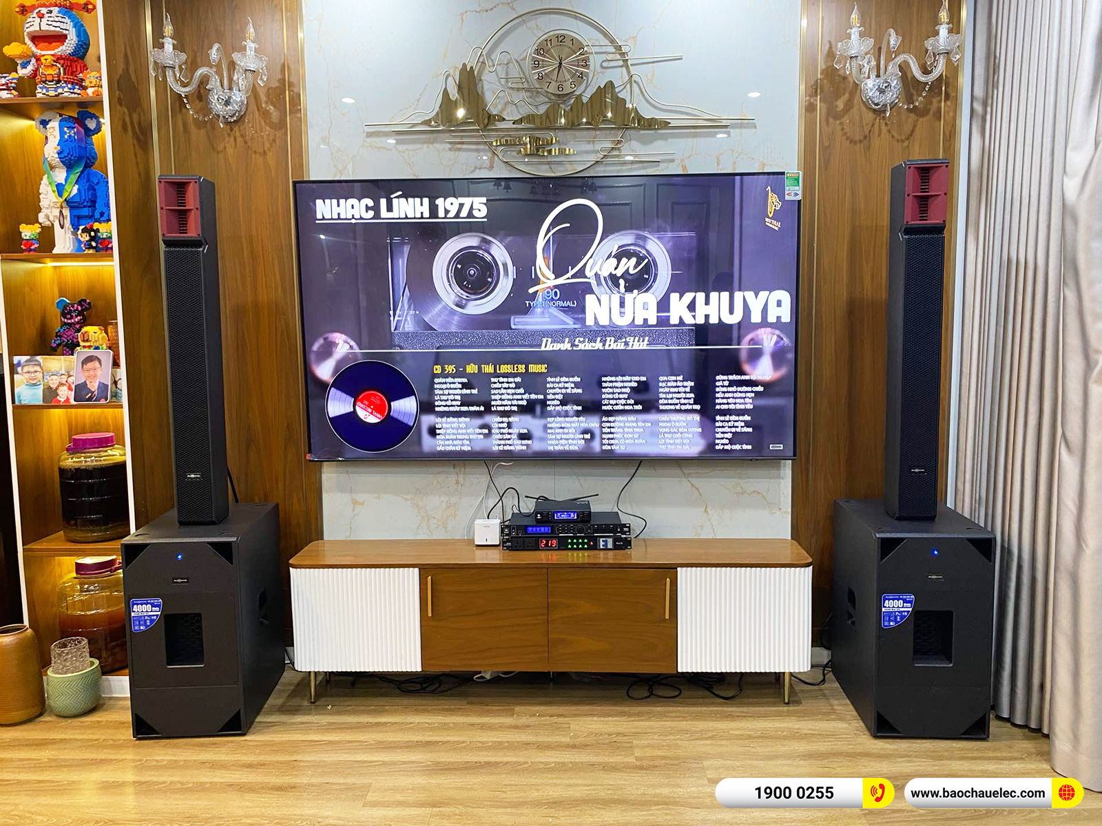 Lắp đặt d&agrave;n karaoke di động Audiocenter cho anh Đ&ocirc;ng tại H&agrave; Nội 