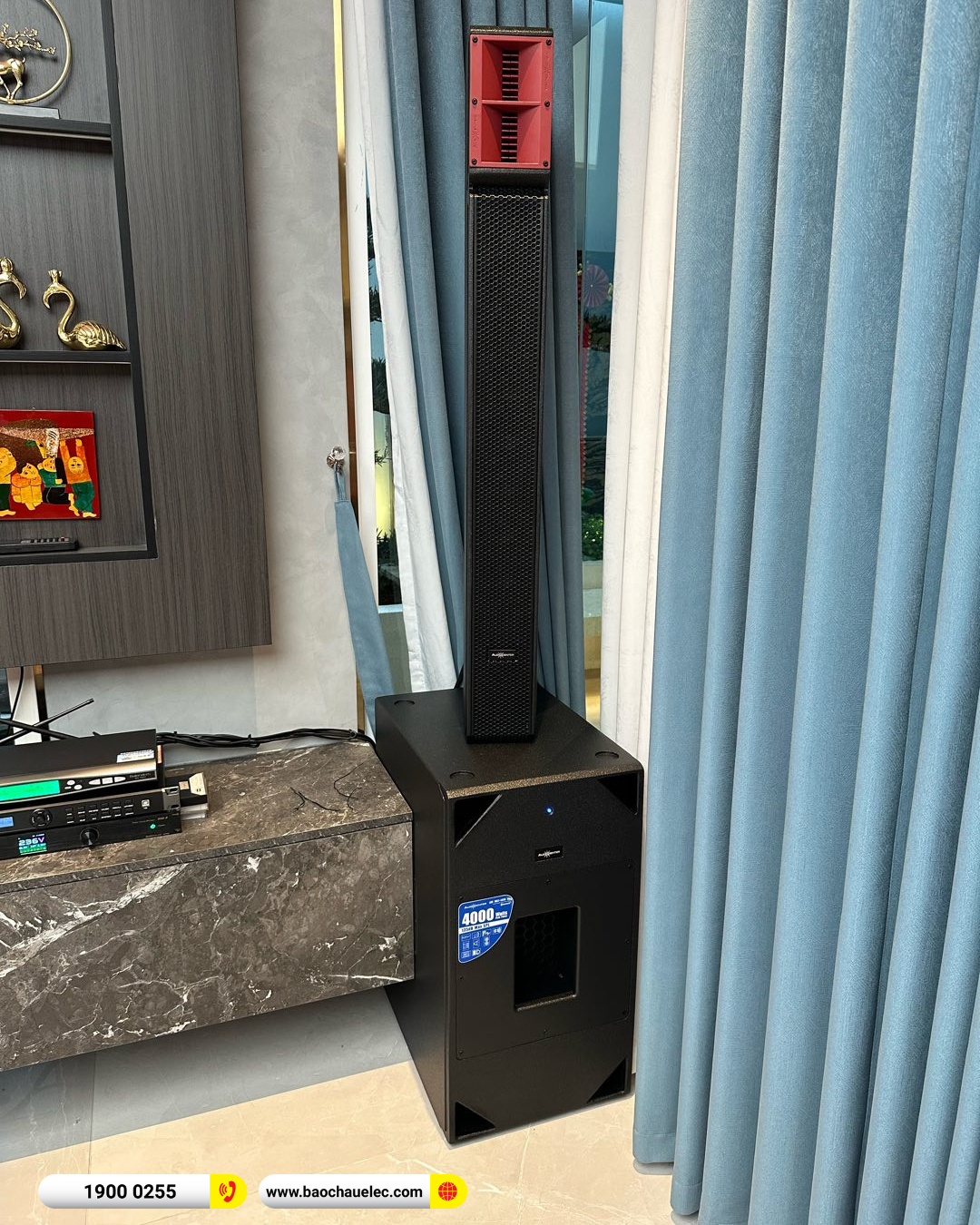 Lắp đặt d&agrave;n karaoke di động Audiocenter cho chị Th&agrave;nh tại H&agrave; Nội