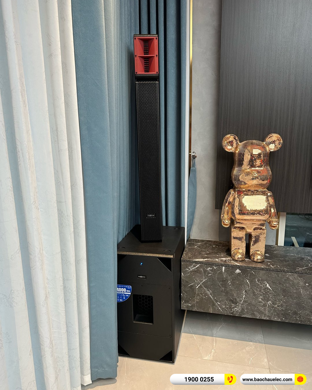 Lắp đặt d&agrave;n karaoke di động Audiocenter cho chị Th&agrave;nh tại H&agrave; Nội