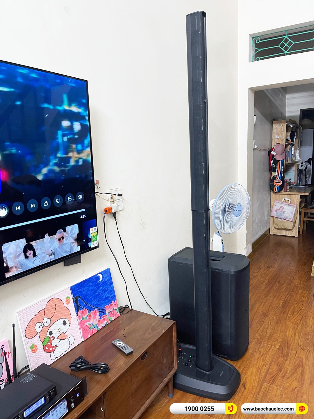 Lắp đặt d&agrave;n karaoke di động Bose gần 147tr cho anh Cường tại H&agrave; Nội 