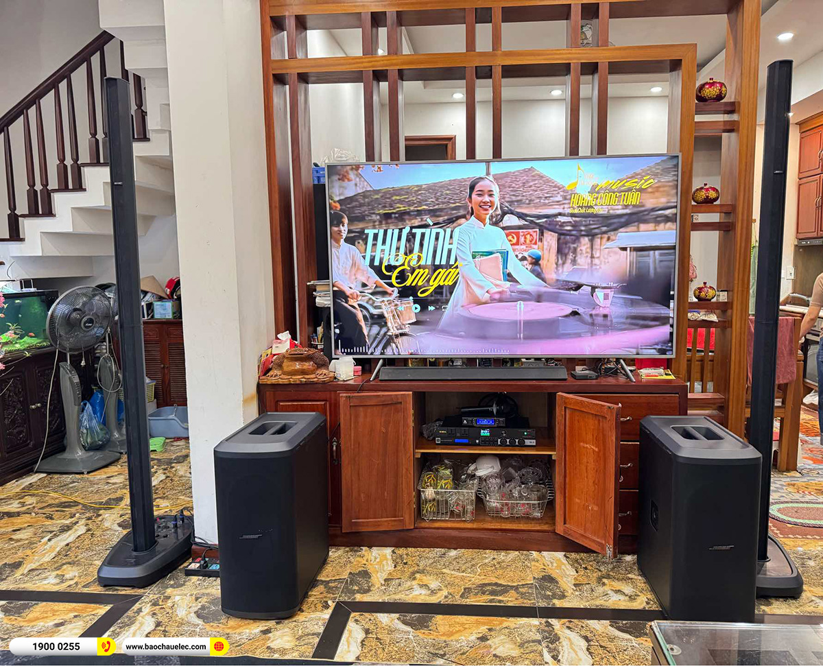 Lắp đặt d&agrave;n karaoke di động Bose hơn 200tr cho anh H&ograve;a tại Bắc Ninh 