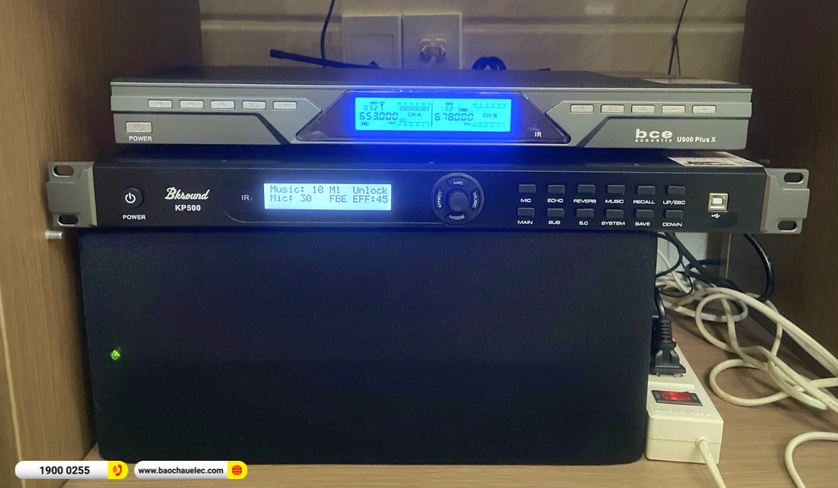 Lắp đặt d&agrave;n karaoke di động Bose gần 38tr cho anh Bảy tại TP HCM