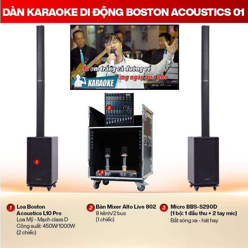 D&agrave;n Karaoke Di Động Boston Acoustics 01